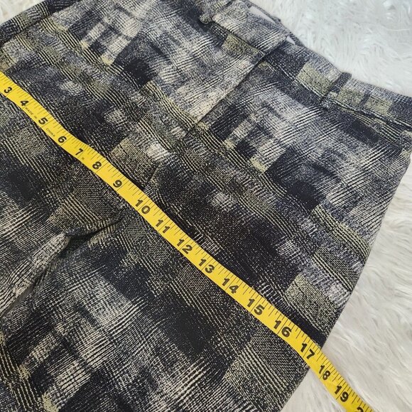 MM Lafleur Condesa Chino Pants sz 0 Jacquard Ankle Abstract Slim Dressy Stretchy - Picture 10 of 16